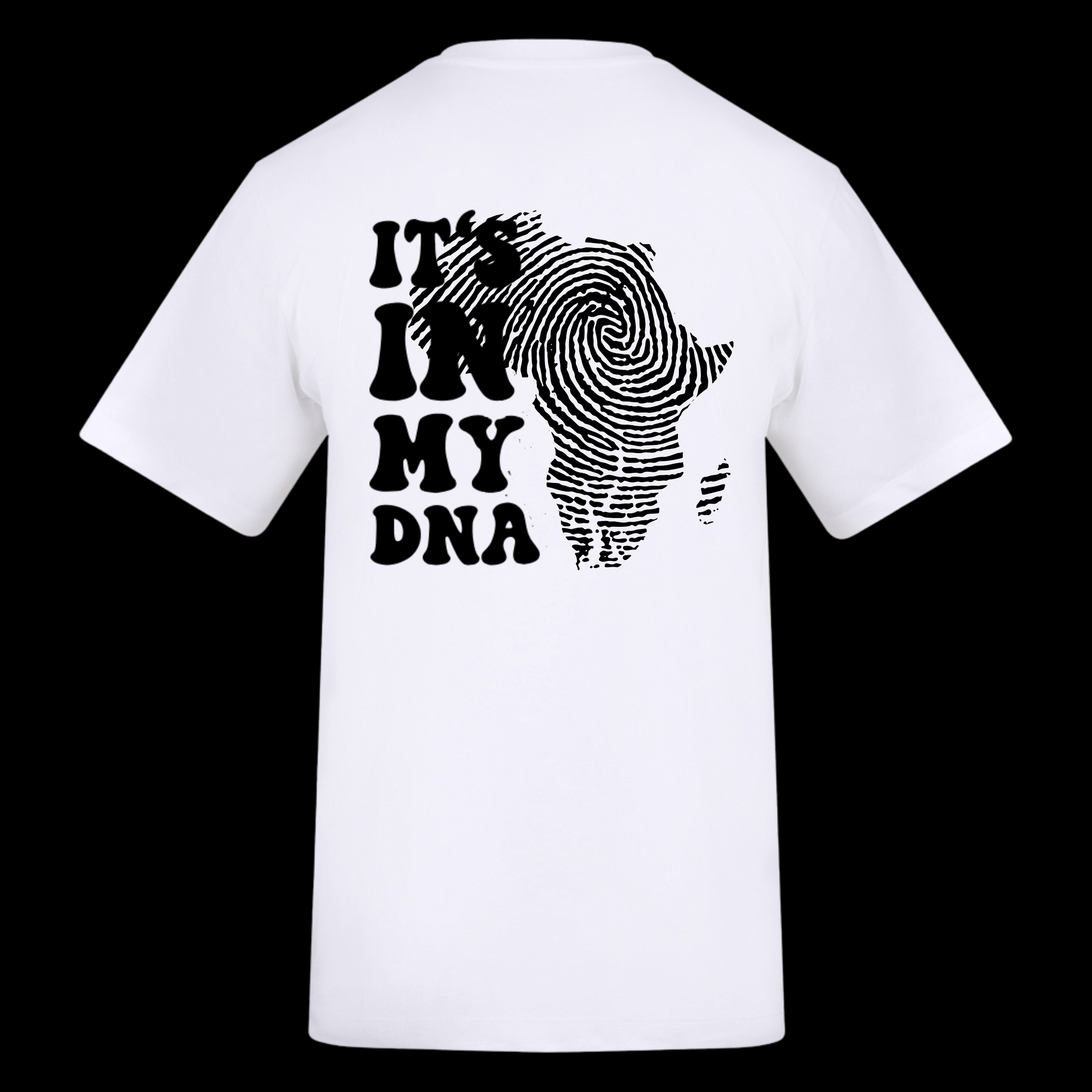 Africa finger Print its my DNA short sleeve t-shirt